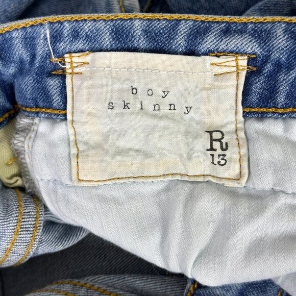 R13 Boy Skinny Jeans Jasper Stretch - Picture 5 of 16